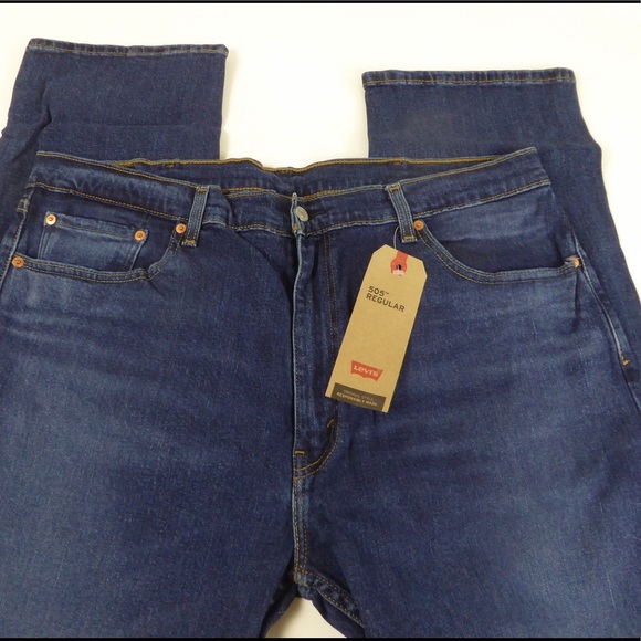 Levi’s Cotton Denim Jeans 505 Regular Levi Strauss & Co Red Tab - Picture 4 of 8